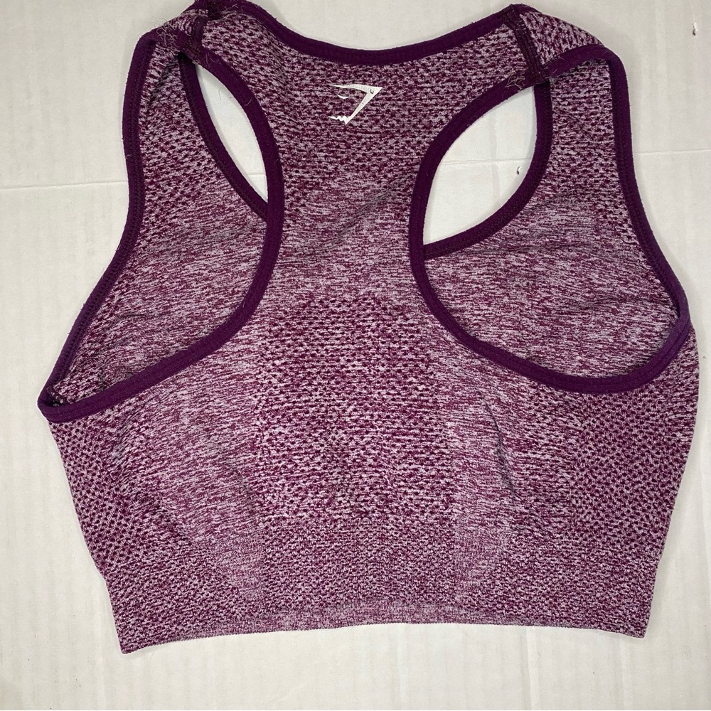 Gymshark Vital Seamless Athletic Sports Bra in Purple / Womens XS - Picture 4 of 11